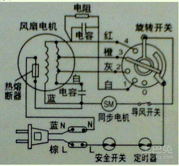 宝来风扇线路图